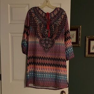 Colorful Patterned Women's Top